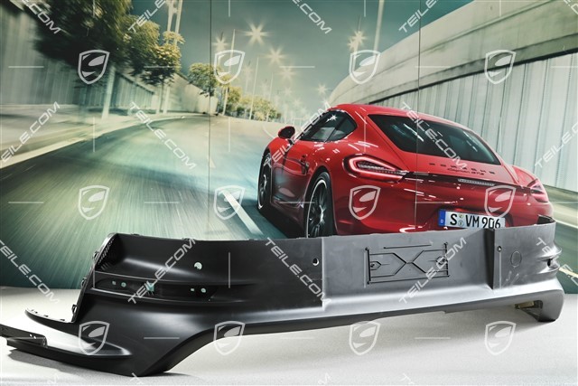 GT3 RS, Rear bumper lower cover / diffuser, Black matte