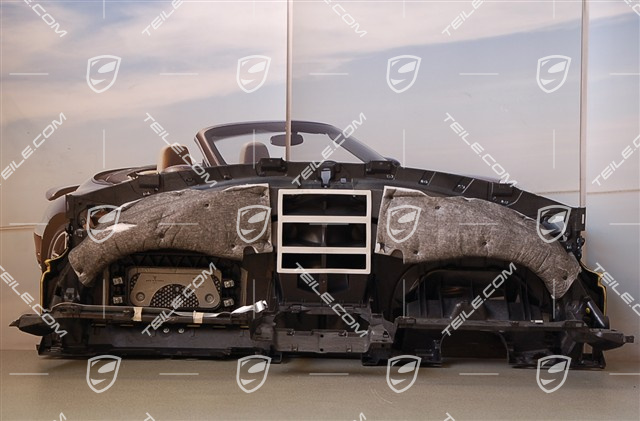 Dashboard lining, leatherette, black