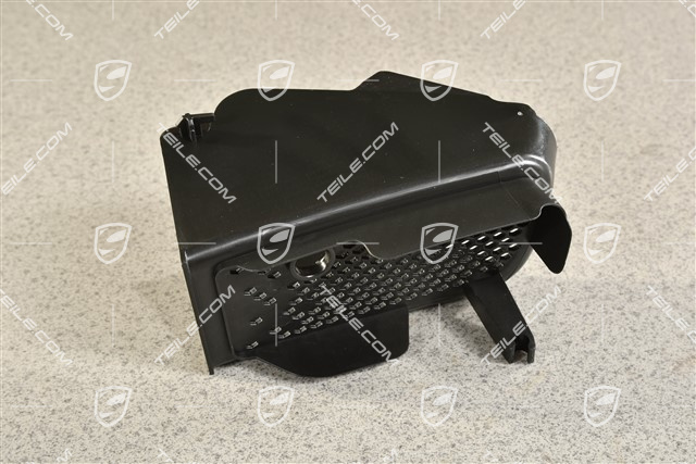 Air duct / guide, Black, R