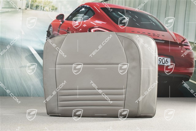 Back seat backrest, leather, graphite grey, Coupe, R