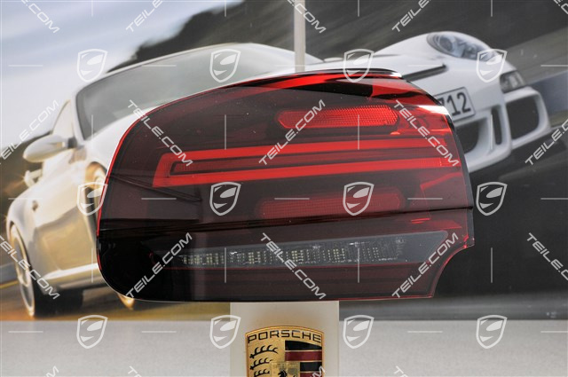 Rear light set, black-red (4 pcs), facelift 2014->