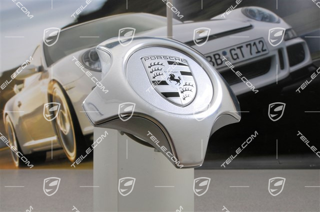 Center cap (star-shaped), chrome, black crest Center cap (star-shaped), chrome, black crest