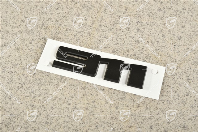 Logo / emblem / badge "911", black matte