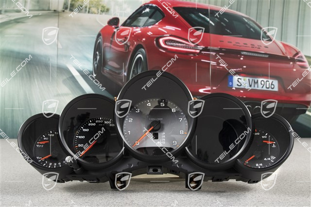 Instrument cluster / Speedometer, PDK, Silver dials
