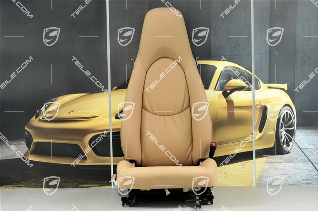 Seat, manual adjustable, leather, Sand Beige, R