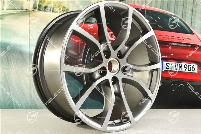 21-inch wheel rim, Exclusive Design, 9,5J x 21 ET46, vesuvian grey