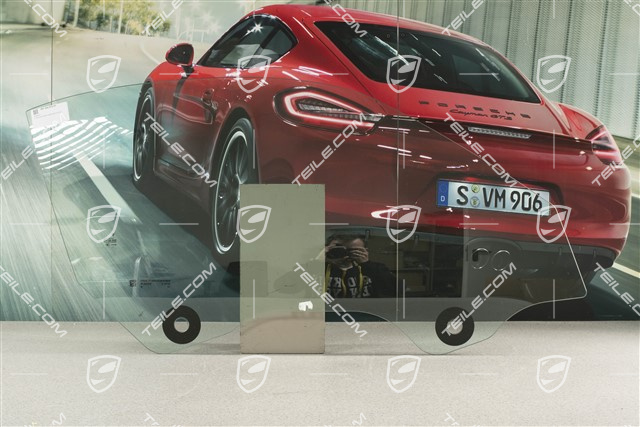 Door window glass, cabrio, R