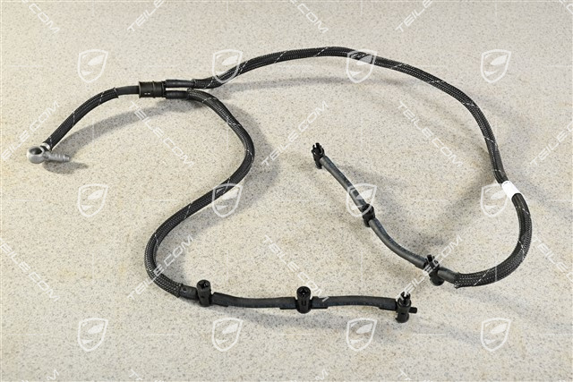 Hose, fuel overflow line, Diesel