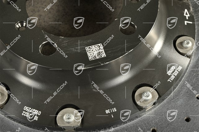 PCCB ceramic brake disc, slightly damaged, L