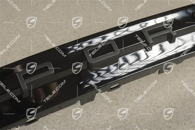 Sport Design / GTS, Cover upper, black with black PORSCHE lettering