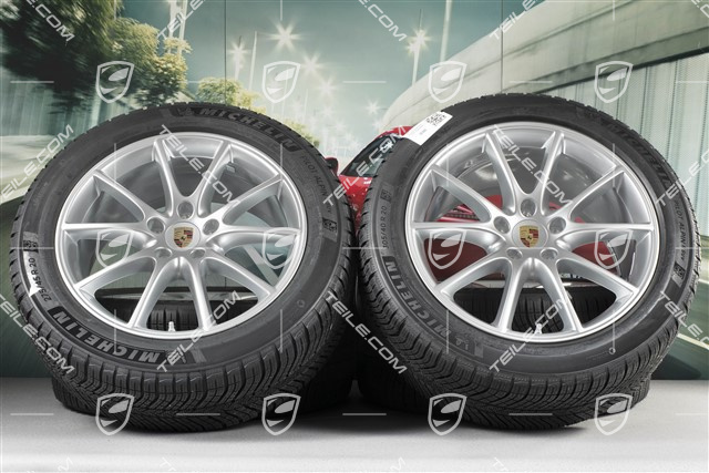 20-inch Cayenne COUPE Design winter wheel set, rims 9J x 20 ET50 + 10,5J x 20 ET55 + NEW Michelin winter tyres 275/45 R20 + 305/40 R20, with TPMS