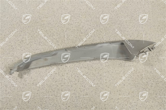 4 / 4S Facelift, Disc / cover upper for front bumper retaining frame, Titanium metallic, R