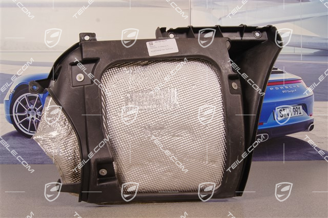 Retaining frame, incl. heat shield, R