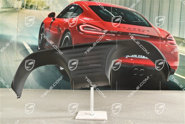 C2 / C2S / C4 / C4S / GTS, Rear bumper fascia, matt black sports exhaust system