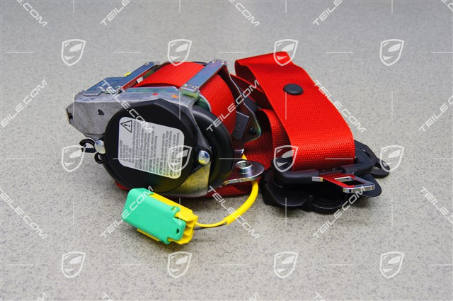 Seat belt, guards red, front, L Seat belt, guards red, front, L