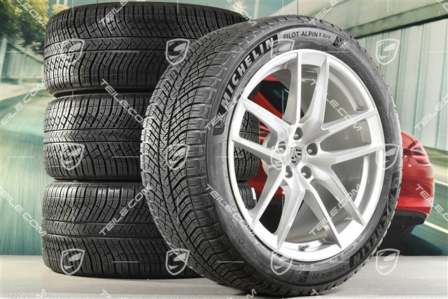 20-inch "Macan S" winter wheels set, rims 9J x 20 ET26 + 10J x 20 ET19, Michelin winter tyres 265/45 R 20 + 295/40 R 20, with TPMS