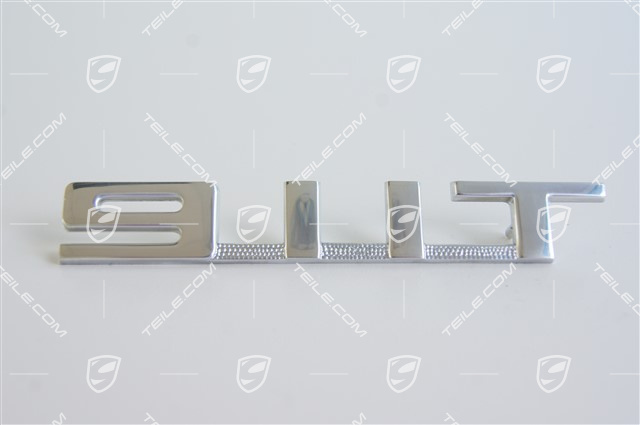Logo "911T", chrome Logo "911T", chrome