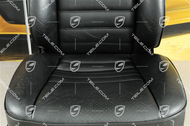 Sitz, Leder/Kunstleder, Schwarz, beschädigt, L