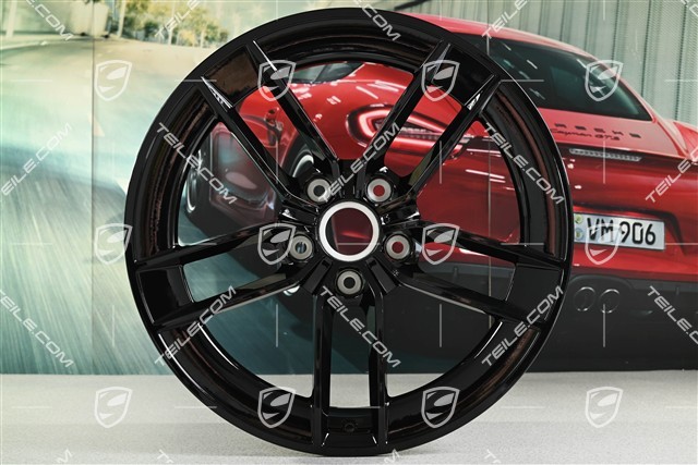 20" Carrera Exclusive Design wheel, 8.5J x 20 ET50, black high gloss