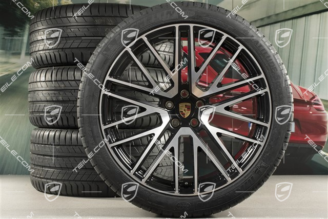 21" Turbo Design summer wheel set, wheel rims 9,5J x 21 ET27 + 10J x 21 ET19 + NEW Michelin summer tyres 265/40 R21 + 295/35 R21, with TPM