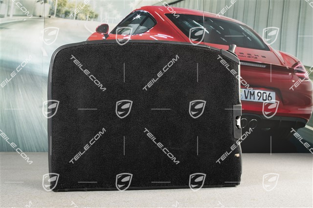 Back seat backrest, leather, black, Cabrio, R