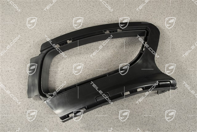 GT2RS, Bracket / Frame Support, Rear Bumper, Black matte, R