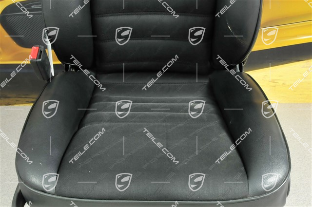 Sitz, Kunstleder, Schwarz, L