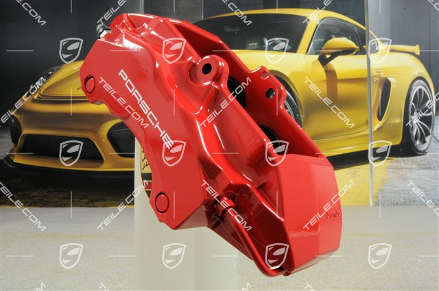 Fixed calliper without pads, red, 4S / Turbo, L Fixed calliper without pads, red, 4S / Turbo, L
