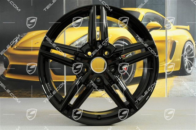 19" Felga Cayenne Design II, 8,5J x 19 ET59, czarny wysoki połysk