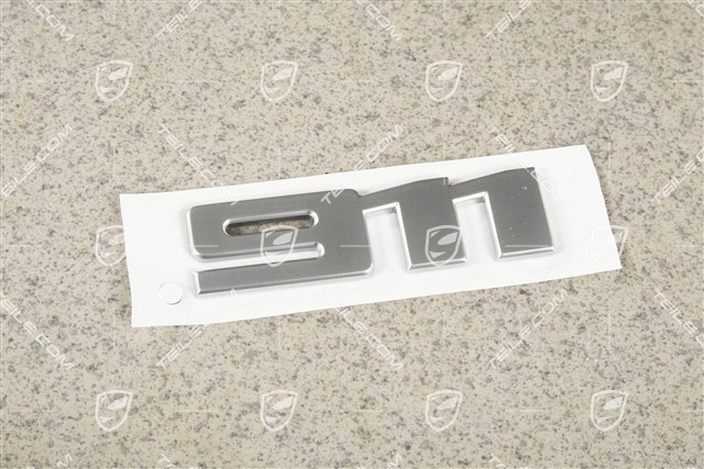 "911" logo, silver
