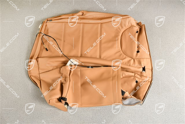 Lehnenbezug, Glattleder, Rücksitz / Rückenlehne, Sandbeige, R