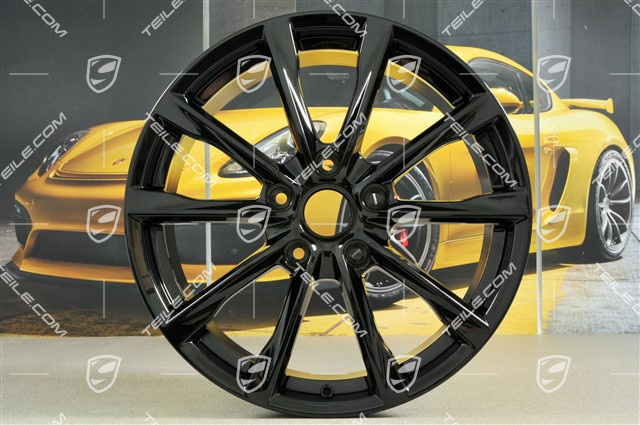 19" Felga Boxster S, 8J x 19 ET57, czarny połysk