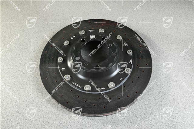 PCCB ceramic brake disc, R, slightly damaged