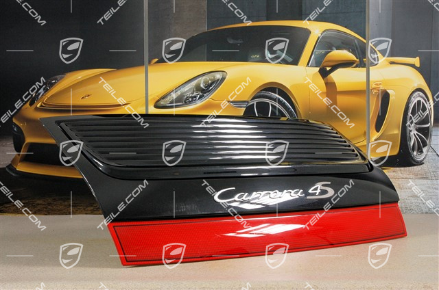 Rear lid (engine lid), set (incl. spoiler and drive), C4S Cabrio