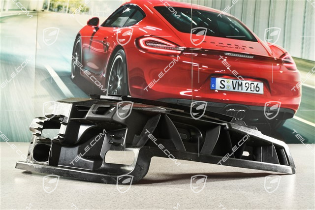 Rear bumper retaining strip, R