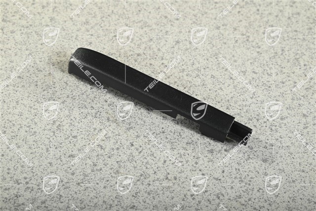 Seat rail cover, Satin black, L=R