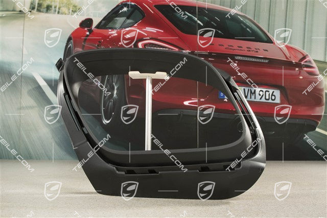 Sport Design / GTS, Rear bumper cover trim exhaust pipe, Black matte, R