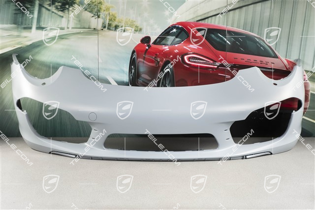Front bumper, headlight washer system