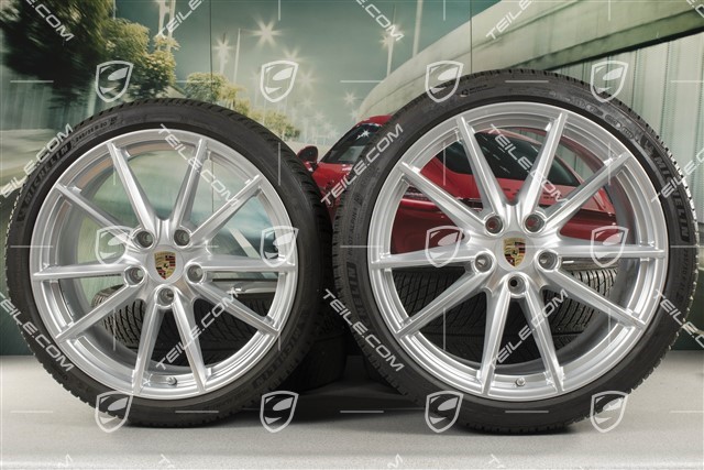 20/21-inch Carrera S winter wheel set, wheel rims 8,5J x 20 ET53 + 11J x 21 ET66 + Michelin winter tyres 245/35 R20 + 295/30 R21, with TPMS
