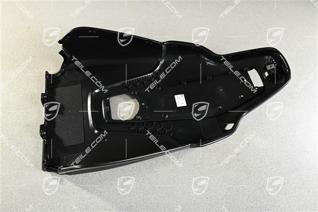Front seat backrest shell, sport seat, black, L