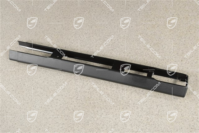 Abdeckkappe, Satinschwarz, Vorn, L