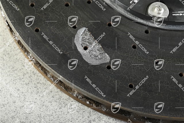 PCCB ceramik brake disc, 20-inch / 420mm, damaged, R