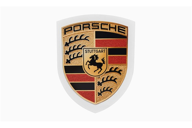 Porsche Crest sticker 6.5 x 5 cm Porsche Crest sticker 6.5 x 5 cm