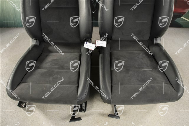 Seats, manual/electric adjustable, Leatherette/Alcantara, black, L+R
