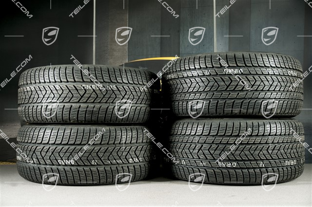 20-inch Cayenne COUPE Sport winter wheel set, rims 9J x 20 ET50 + 10,5J x 20 ET55 + Pirelli winter tyres 275/45 R20 + 305/40 R20, with TPMS