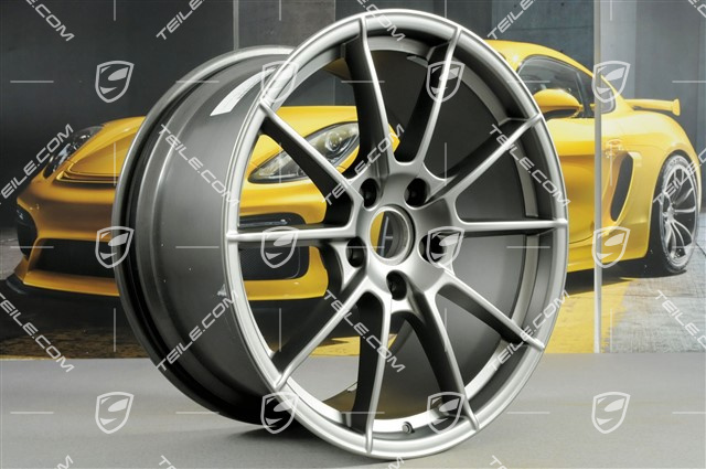 20" Felga, Boxster Spyder, 10,5J x 20 ET47, Platinum satynowy półmat