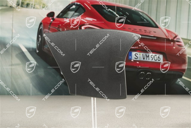 Centre console / tunnel cover, Lateral, Black-grey, R