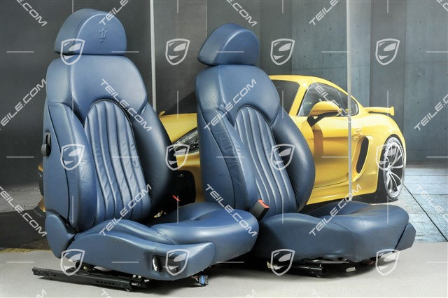 3200GT Sitze, el. einstellbar, Leder, Marineblau, Satz (L+R)