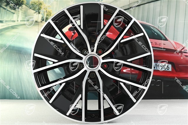 21-inch Macan Design wheel rim, 8.5J x 21 ET27, black high gloss