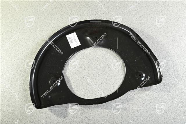 Front axle disc brake protective plate, L